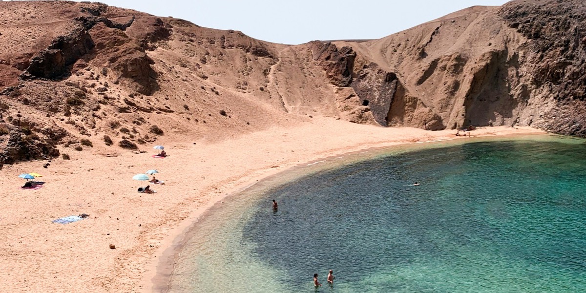 Canary Islands — Papagayo beach turquoise waters